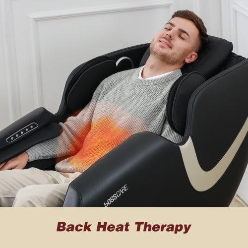 Leather Massage Chair Recliner with Zero Gravity Airbag Bluetooth Speaker
