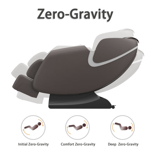 Leather Massage Chair Recliner with Zero Gravity Airbag Bluetooth Speaker